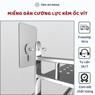 Miếng Dán Cường Lực Kèm Ốc Vít Để Treo Giá Kệ 5 x 8 Cm