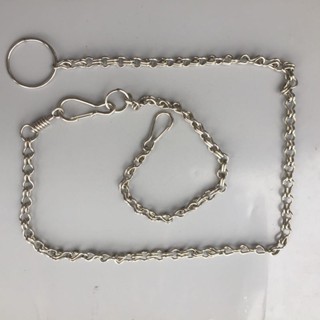 xích kép inox cho chó mèo thú cưng đủ 4 kích cỡ - thép không rỉ bền bỉ chắc chắn