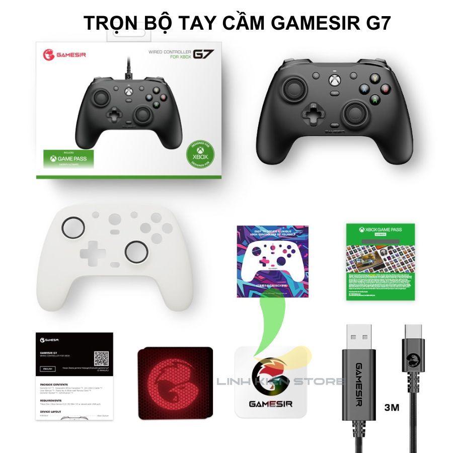 Tay cầm game GameSir G7 / G7 Pro  - Gamepad chuyên nghiệp kết nối có dây cho Xbox và PC | BigBuy360 - bigbuy360.vn