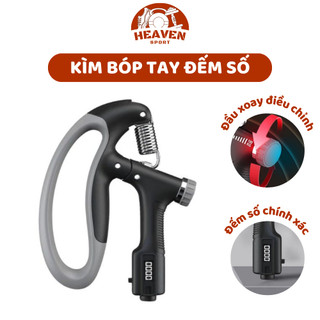 Kìm Bóp Tay Kìm Tập Cơ Tay Điều Chỉnh Lực 5-100KG Có Đếm Số Dụng Cụ Tập Gym Tại Nhà