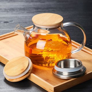 Bình pha trà thủy tinh chịu nhiệt, Bình đựng nước thủy tinh, Ấm trà, Ấm pha trà có Lưới lọc lò xo