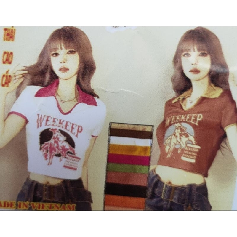 Áo croptop thun borip thái xịn