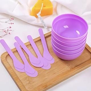 Chén nhựa dẻo, bát gáo dừa dùng để pha trộn bột đắp mặt tắm body, dụng cụ làm đẹp spa