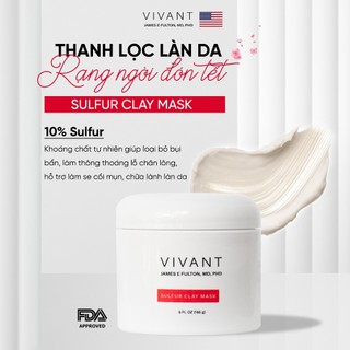   VIVANT DATE 5 2026  SULFUR CLAY MASK – MẶT NẠ ĐẤT SÉT THẢI ĐỘC 