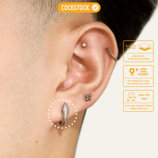 Khuyên tai hình con rắn vòng SNAKE HOOP EARRING-COCKSTOCK