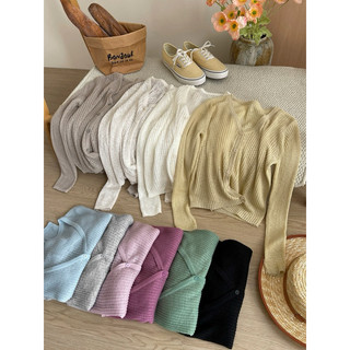 Áo khoác cardigan nữ, áo khoác len mỏng, nhẹ kiểu dáng basic