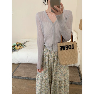 Áo khoác cardigan nữ, áo khoác len mỏng, nhẹ kiểu dáng basic