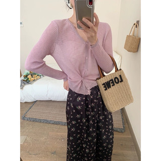 Áo khoác cardigan nữ, áo khoác len mỏng, nhẹ kiểu dáng basic