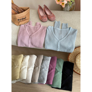 Áo khoác cardigan nữ, áo khoác len mỏng, nhẹ kiểu dáng basic