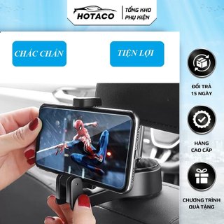 ⚡CÓ GIÁ KẸP ĐIỆN THOẠI⚡Móc treo đồ ghế sau ô tô có giá kẹp điện thoại bằng ABS cao cấp chắc chắn