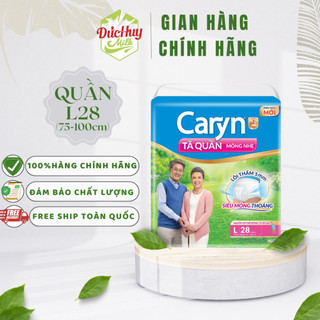 Tã bỉm quần người lớn mỏng nhẹ chống tràn Caryn Size M16/L14/L28/XL12