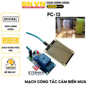 Mạch điện tử công tắc cảm biến nước mưa FC 13. Có tùy chỉnh độ nhạy