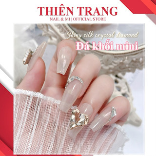 Set đá khối - khay đá khối 25 ô mix - Đá khối mix nhiều mẫu trang trí nail - Đá khối siêu sáng