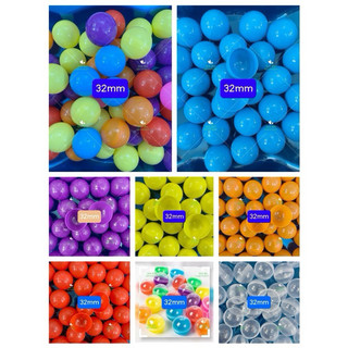 50 quả bóng nhựa tròn 32mm bốc thăm trúng thưởng - phụ kiện đồ chơi máy bán hàng tự động - quả bóng tổ chức sự kiện
