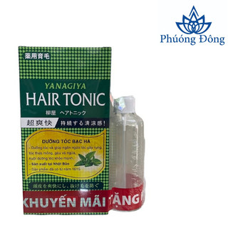 (Tặng kèm bình xịt) Tinh dầu bạc hà dưỡng tóc bạc hà Hair Tonic Medium Yanagiya 240ml