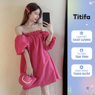 Áo Trễ Vai Tay Bèo Cánh Tiên Chất Liệu Voan Đẹp - Titifa Shop