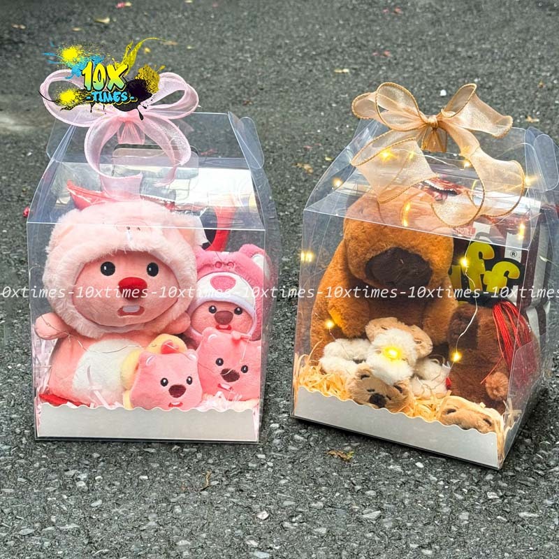 Set mica gấu loopy, capybara tặng bạn gái trẻ em dễ thương trung thu noel 20/10,8/3