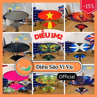 Diều sáo 1m2 lắp ghép cacbon 