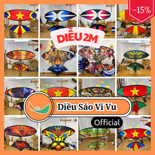 Diều sáo 2m lắp ghép full cacbon 