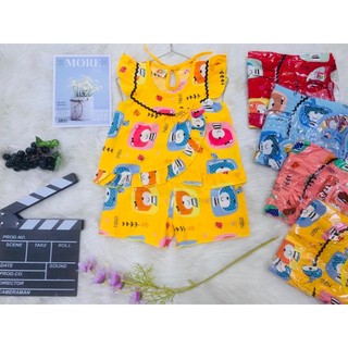 Bộ Lụa Cổ Tròn Bé (6-18kg) (Giao màu ngẫu nhiên)