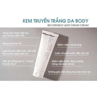 Kem truyền trắng da body Usolab Bio Intensive Light Cream hỗ trợ nâng 5 tone da nhanh chóng cho mọi loại da 250ml