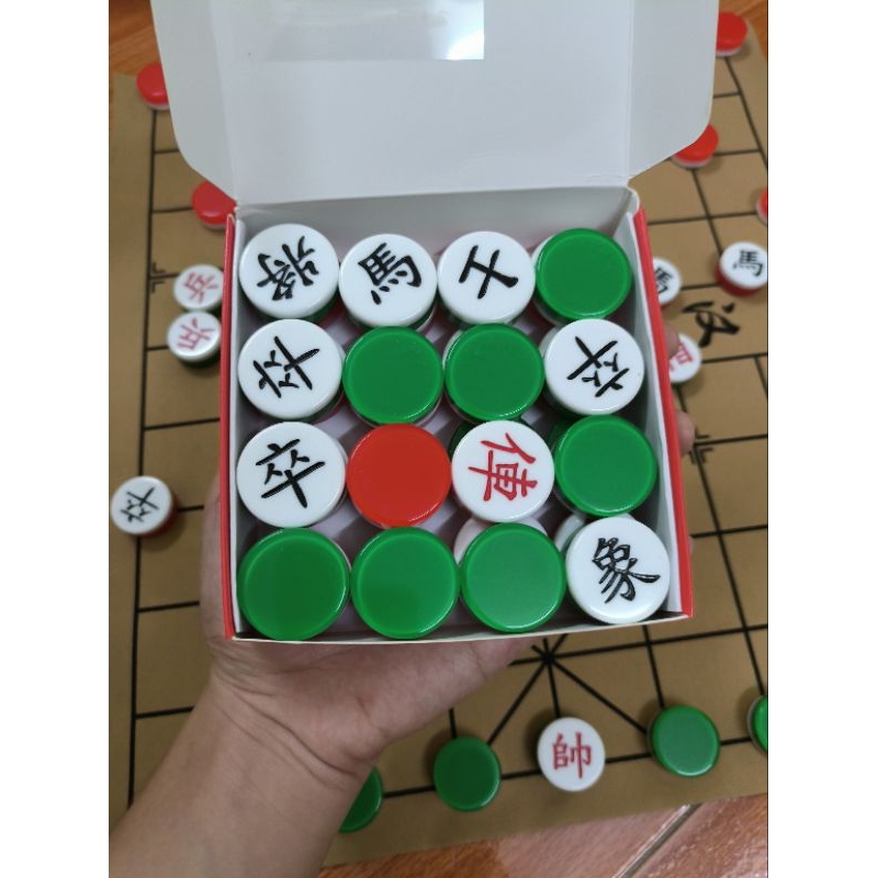 Quân cờ úp dạ quang Đài Loan siêu cấp chống làm dấu( tặng kèm nắp úp)