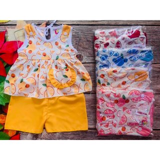 Bộ lụa Sát Nách Bé (6-18kg) ( giao màu ngẫu nhiên)
