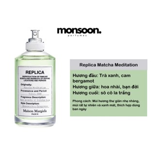  Handmade Nước hoa unisex  Matcha Meditation cao cấp Monsoon 