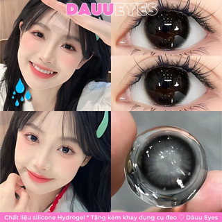 Kính Áp Tròng Lens Màu Đen Black Tự Nhiên Size 14.0mm Độ Cận Từ 0.00 Đến 6.00 Độ | Dâuu Eyes