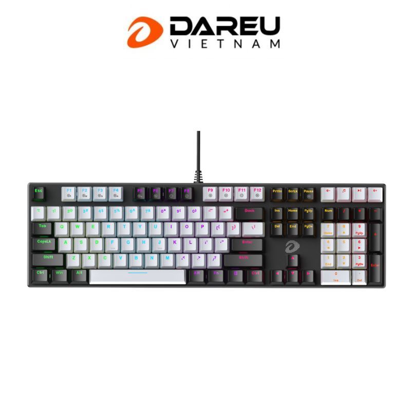Bàn phím cơ Gaming DAREU EK810 Pink (MULTI-LED, Blue/ Brown/ Red D switch) - EK810 màu hồng | BigBuy360 - bigbuy360.vn