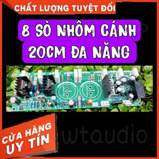 Mạch công suất 8 sò 1 kênh liền nguồn đa năng dùng nhôm cánh 20cm