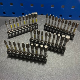  Bộ 10 Mũi Bắn Vít Dài 50mm Thép D2 Công Nghiệp Siêu Cứng Mezoha Từ Tính Cao Chân Lục Giác Ngắn 