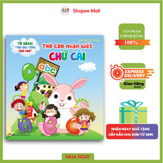 Sách - Thỏ Con Nhận Biết Chữ Cái - Sách Song Ngữ Anh - Việt