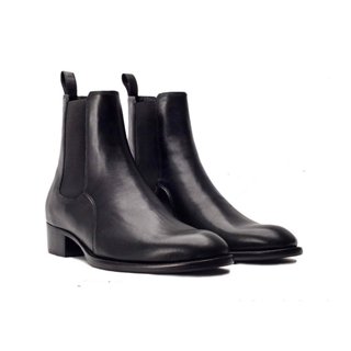 Giày Boots Nam Kiểu Dáng Cao Cổ Thời Trang, Giày Chelsea Boot Đế Độn Cao 4cm