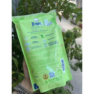 Nước rửa bình sữa Dnee Organic túi Thái Lan 550ml