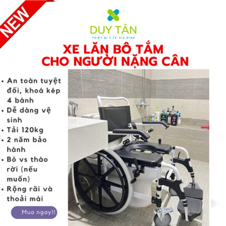 Xe lăn có bô vệ sinh có thể tắm rửa trên xe đa chức năng