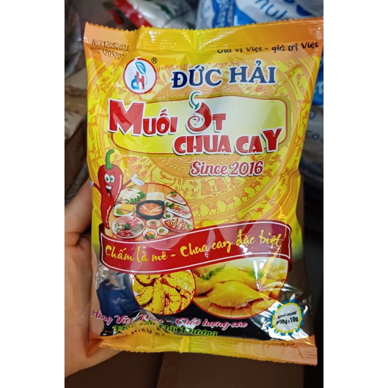 ( gói 100gr) Muối chua cay Đức Hải