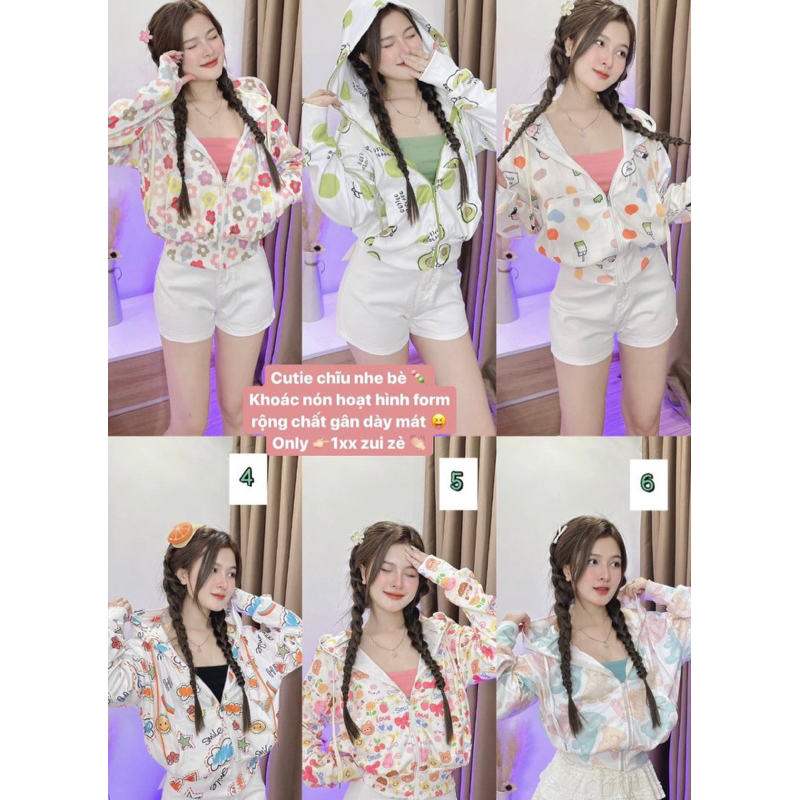 Áo khoác nỉ croptop khoá