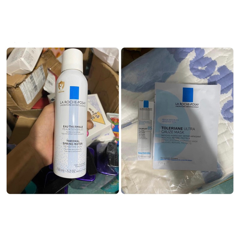 set xịt khoáng se rum mask