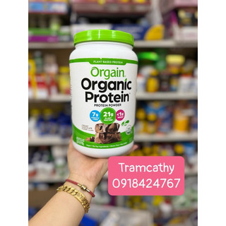 Thực phẩm chức năng Bột protein hữu cơ Orgain Organic Protein & Probiotics vị Chocolate