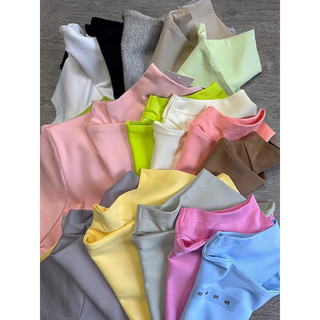 áo croptop thun trơn basic co giãn 4 chiều chất xịn đẹp ạ