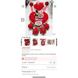 Combo 2 bộ xe hoa có nam châm