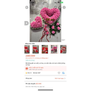 combo 2 bộ xe hoa có nam châm