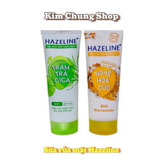 [Mẫu mới] Sữa rửa mặt Hazelin (Nghệ hoa cúc, Matcha tràm trà)