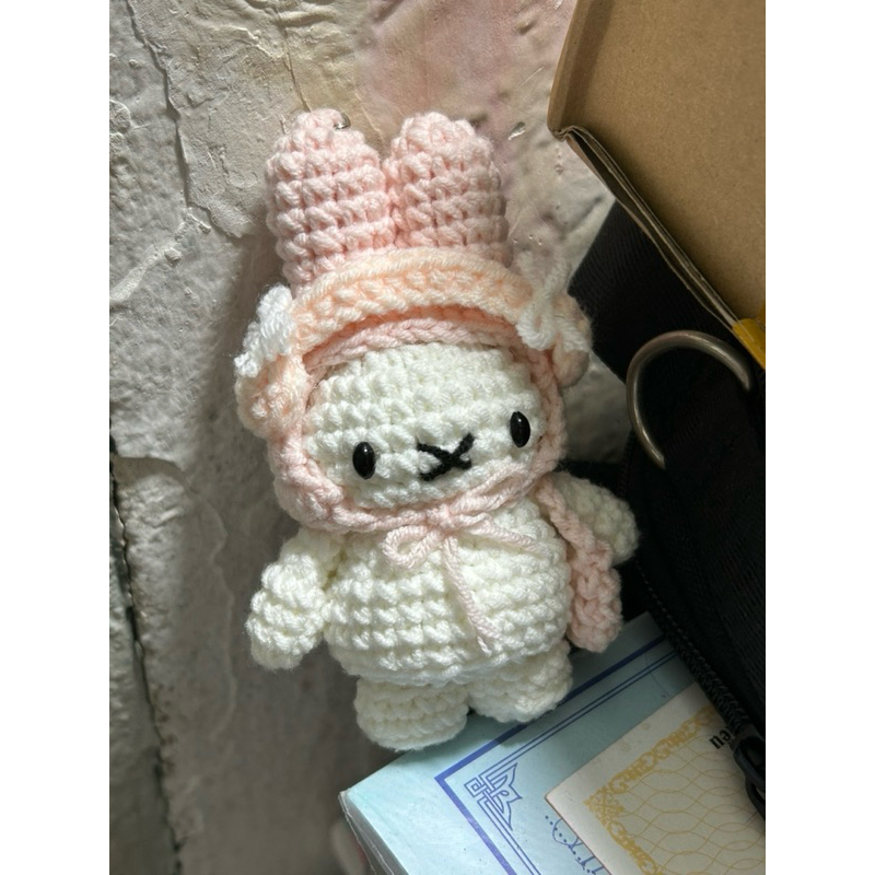 [THỎ MIFFY] Móc khoá thỏ Miffy bằng len tặng bạn/bạn gái.ẢNH SHOP CHỤP 100%