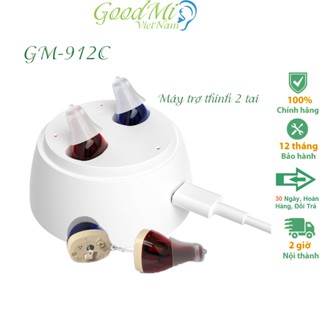 Máy trợ thính Goodmi 912C, Tai nghe trợ thính hai tai sạc pin cao cấp