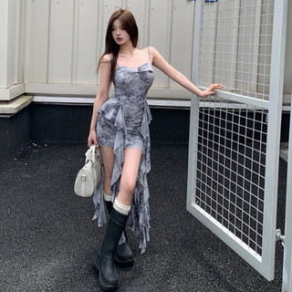 Tilda dress đầm 2 dây đầm body tua rua thanh lịch chic ulzzang sam sam boutqie