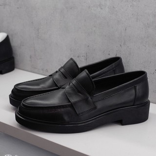 Giày Lười Nam Da Nguyên Tấm Handmade Penny Loafer Đế Cao 4cm LF-03