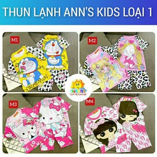 Gbl9 đồ bộ lửng bé gái size đại thun lạnh 3d.