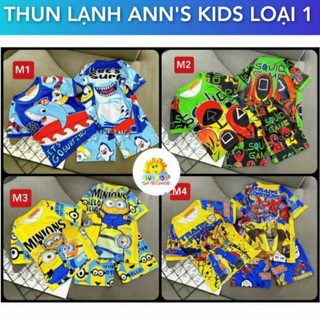 BBC11 (20KG-40KG) Bộ siêu anh hùng thun 3D bé trai size đại từ 22 đến 40kg- Bộ quần á